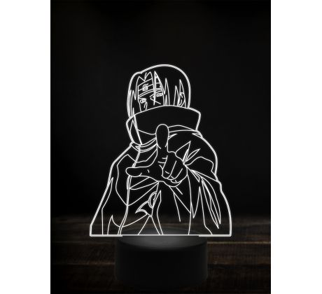 Beling 3D lampa, Naruto itachi,7 farebná Y38L10