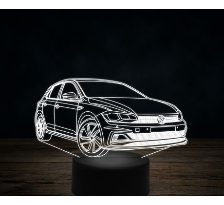 Beling 3D lampa, 2019 Volkswagen Polo GTI1,7 farebná VW8