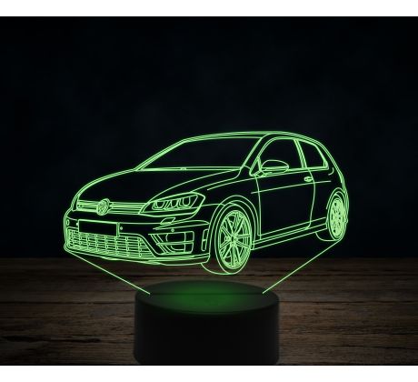 Beling 3D lampa, volkswagen golf 7, 7 farebná VW13