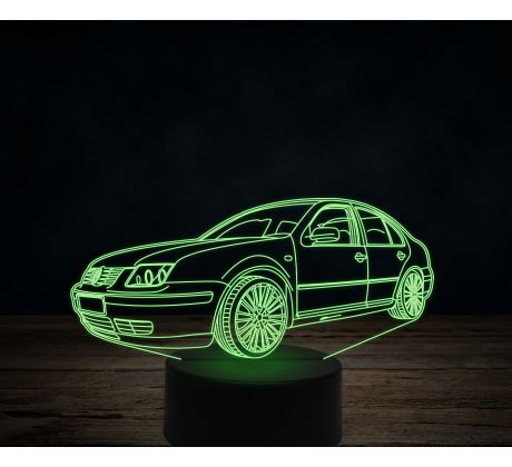 Beling 3D lampa,Volkswagen bora V5, 7 farebná VW15