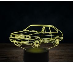 Beling 3D lampa,Volkswagen car, 7 farebná VW17