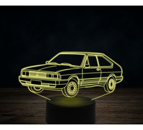 Beling 3D lampa,Volkswagen car, 7 farebná VW17