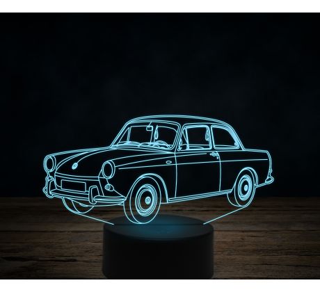 Beling 3D lampa,Volkswagen 1500 Notchback, 7 farebná VW18