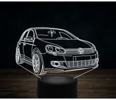 Beling 3D lampa,Volkswagen Golf Mk6, 7 farebná VW20