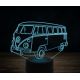 Beling 3D lampa, VOLKSWAGEN T2A KOMBI 1969, 7 farebná VW22