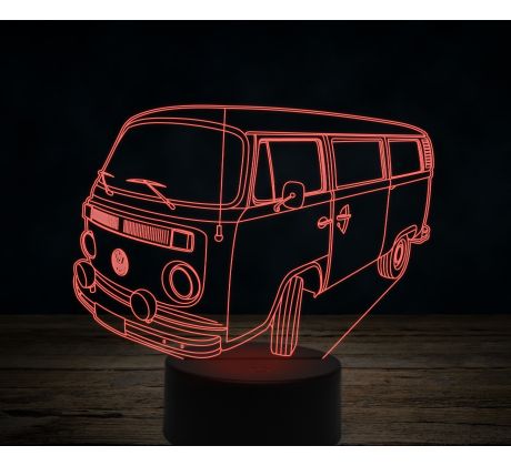 Beling 3D lampa,Volkswagen T2,7 farebná VW30