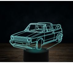 Beling 3D lampa,Volkswagen MK1 cabrio 81, 7 farebná VW36