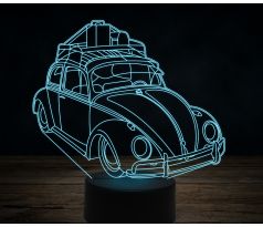 Beling 3D lampa,old Volkswagen beetle, 7 farebná VW39