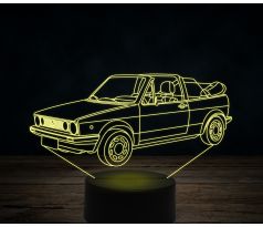 Beling 3D lampa, Volkswagen Golf 2 cabrio, 7 farebná VW41