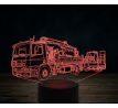 Beling 3D lampa,DAF CF príves s bágrom, 7 farebná K16