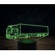 Beling 3D lampa,DAF CF commercial, 7 farebná K19