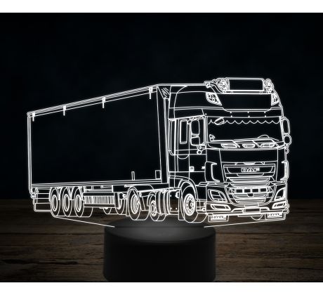 Beling 3D lampa,DAF XF44, 7 farebná K21