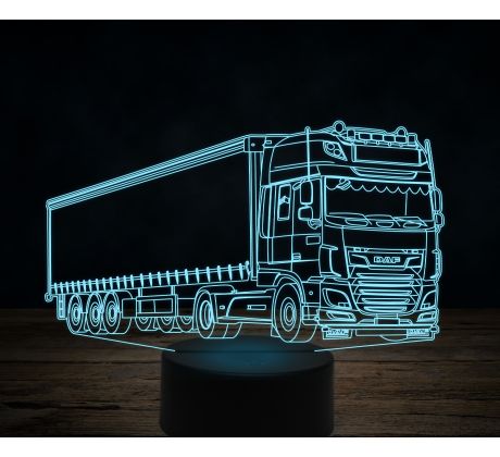 Beling 3D lampa,Daf XF 460 FT, 7 farebná K22