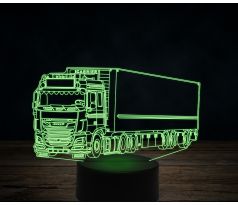 Beling 3D lampa,DAF chladiarenské auto, 7 farebná K30