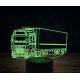Beling 3D lampa,DAF chladiarenské auto, 7 farebná K30