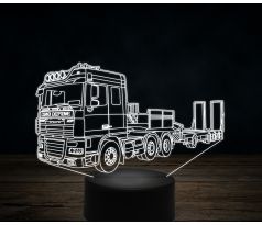 Beling 3D lampa,DAF Nákladné auto s plošinou, 7 farebná K31