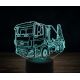 Beling 3D lampa,Nákladné auto DAF s manipulátorom, 7 farebná K33