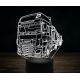Beling 3D lampa,DAF XF s naloženou plošinou, 7 farebná K36
