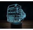 Beling 3D lampa,DAF XF s naloženou plošinou, 7 farebná K36