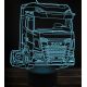 Beling 3D lampa,Daf XG 480, 7 farebná K38