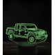 Beling 3D lampa, Jeep gladiator, 7 farebná, VBN2