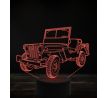 Beling 3D lampa, Jeep Willys MB 7 farebná, VBN3