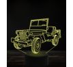 Beling 3D lampa, Jeep Willys MB 7 farebná, VBN3