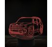 Beling 3D lampa, Jeep renegade 7 farebná, VBN5