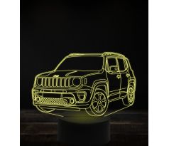 Beling 3D lampa, Jeep renegade 7 farebná, VBN5
