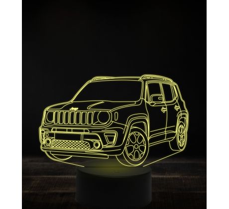 Beling 3D lampa, Jeep renegade 7 farebná, VBN5