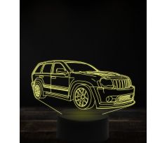 Beling 3D lampa, Jeep grand cherokee, 7 farebná, VBN6