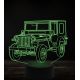 Beling 3D lampa, Jeep Hotchkiss M201, 7 farebná, VBN8