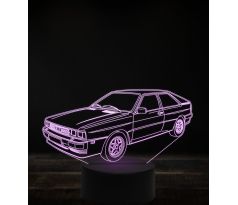 Beling 3D lampa, Audi Quattro ,7 farebná, VBN18