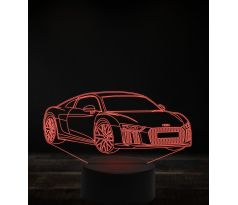 Beling 3D lampa, Audi R8 V10,7 farebná, VBN19