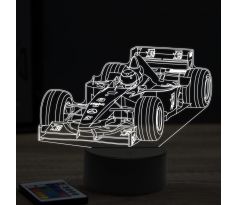 Beling 3D lampa, Formula Mika Häkkinen Mercedes ,16 farebná, FF7