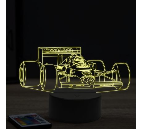 Beling 3D lampa, Formula Nelson Piquet Renault ,16 farebná, FF8