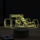 Beling 3D lampa, Formula Nelson Piquet Renault ,16 farebná, FF8