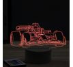 Beling 3D lampa, Formula Sebastian Vettel Aston Martin ,16 farebná, FF11