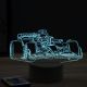 Beling 3D lampa, Formula Sebastian Vettel Aston Martin ,16 farebná, FF11