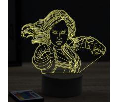 Beling 3D lampa, Capitan Marvel,7 farebná EP3