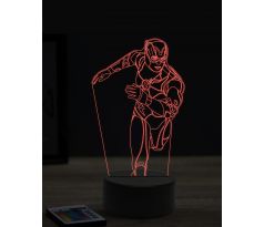 Beling 3D lampa, Flash ,7 farebná EP5