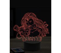 Beling 3D lampa,Wonder Woman,7 farebná EP8