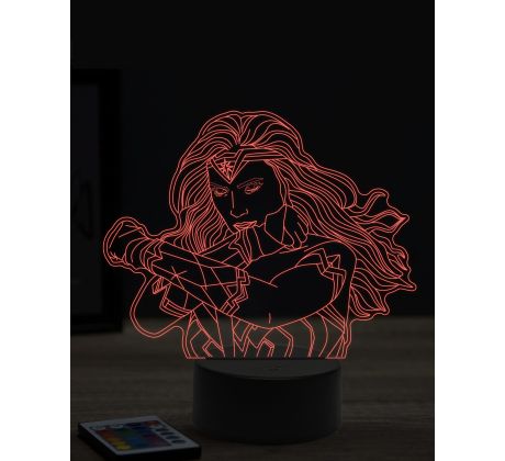 Beling 3D lampa,Wonder Woman,7 farebná EP8