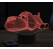 Beling 3D lampa,ležiaci pes 7 farebná OR13