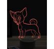 Beling 3D lampa, vtipný pinscher ,7 farebná OR19