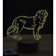 Beling 3D lampa, Zlatý retríver, 7 farebná JAK5