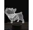 Beling 3D lampa,šťastný hrajúci sa pes ,7 farebná OR21