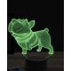 Beling 3D lampa,šťastný hrajúci sa pes ,7 farebná OR21