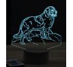 Beling 3D lampa, Novofunlandský pes, 7 farebná OR23