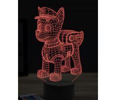 Beling 3D lampa,Paw patrol marshall, 7 farebná OR25